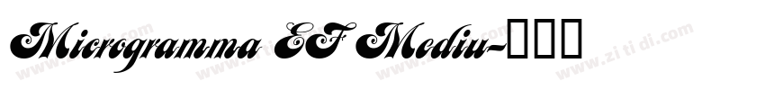 Microgramma EF Mediu字体转换